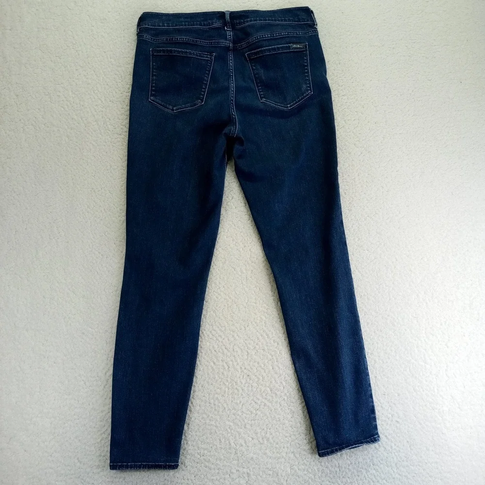 Eddie Bauer Slightly‎ Curvy Skinny Jeans Womens 10 Dark Wash Denim Stretch Pants